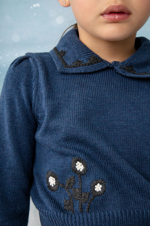 Noma Navy Knit Set